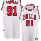 Mens /  Youth Dennis Rodman Chicago Bulls throwback jersey white