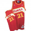 Mens   Dominique Wilkins Atlanta Hawks Throwback Jersey red
