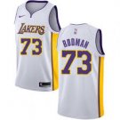 Mens  Dennis Rodman LA Lakers white jersey