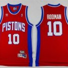 Mens Dennis Rodman Pistons throwback jersey red