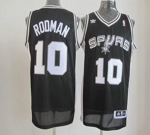Mens Dennis Rodman Spurs throwback jersey black