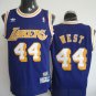 Mens  Jerry West Lakers throwback jersey purple