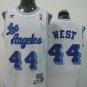 Mens Jerry West Lakers throwback  jersey white