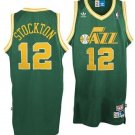 Mens  John Stockton Utah Jazz throwback jersey green