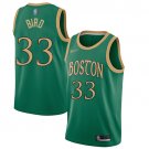 Mens / Youth Larry Bird Boston Celtics city  jersey green