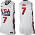 Mens Larry Bird Team USA #7 jersey white