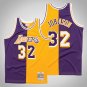 Mens  / Youth Magic Johnson Lakers split  jersey purple yellow