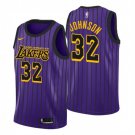Mens / Youth Magic Johnson Lakers city  jersey purple