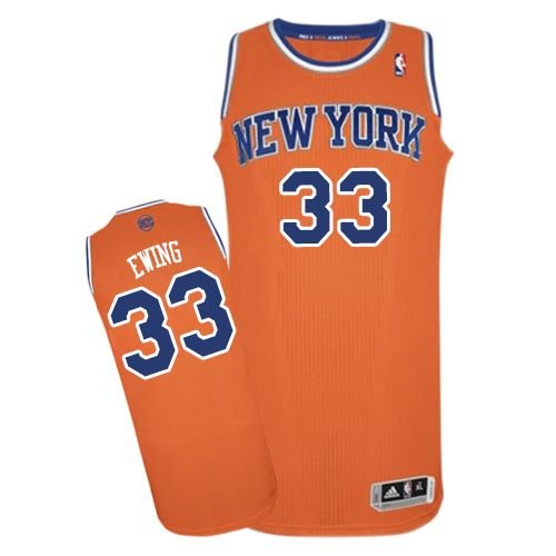 Mens Patrick Ewing Knicks Throwback jersey orange