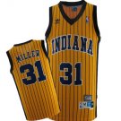 Mens   Reggie Miller Indiana Pacers throwback jersey yellow
