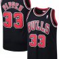 Mens Scottie Pippen Chicago Bulls throwback jersey black