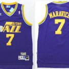 Men's pete maravich jazz 7 throwback  jersey purple