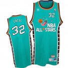 Mens shaq Shaquille O'Neal 1996 all star  jersey green