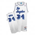 Mens shaq Shaquille O'Neal Lakers Throwback jersey white