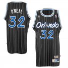 Mens shaq Shaquille O'Neal Orlando Magic Throwback jersey black pinstripe