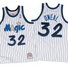 Mens shaq Shaquille O'Neal Orlando Magic Throwback jersey white pinstripe