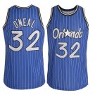 Youth Kids shaq Shaquille O'Neal Orlando Magic Throwback jersey blue pinstripe