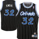 Youth Kids shaq Shaquille O'Neal Orlando Magic Throwback jersey black pinstripe