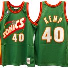 Men's Shawn Kemp Seattle Supersonics Sonics throwback jersey green