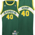 Men's Shawn Kemp Seattle Supersonics Sonics throwback retro jersey green