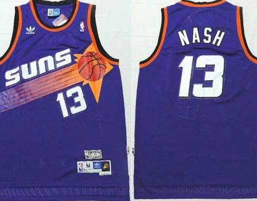 Mens / Youth Steve Nash Phoenix Suns throwback jersey purple