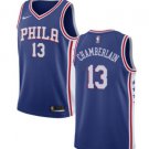 Mens Wilt Chamberlian phila 76ers Sixers jersey blue