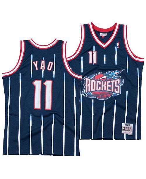 Men's Yao Ming Houston Rockets 11 throwback jersey