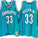 Men's Alonzo Mourning Charlotte Hornets throwback jersey green