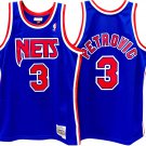 Men's drazen petrovic New Jersey Nets jersey blue