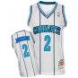 Men's Larry Johnson Charlotte Hornets throwback jersey white