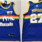Men's Denver Nuggets #27 Jamal Murray throwback skyline Jersey blue