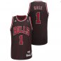 Men / Youth Derrick Rose Chicago Bulls throwback jersey black pinstripe