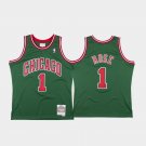 Men Derrick Rose Chicago Bulls 08-09 alternate  jersey green