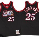 Men's / Youth Ben Simmons philadelphia  76ers Sixers Throwback jersey black