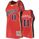 Men's Klay Thompson Gold State Warriors throwback  jersey orange