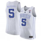 Men's  RJ Barrett Duke Blue devils college Jersey white