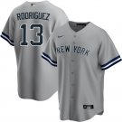 Men's Alex Rodriguez yankees 13 road jersey gray