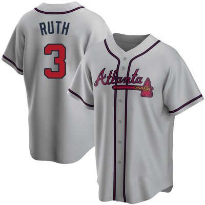 Men's Youth  Babe Ruth  atlanta braves jersey cream