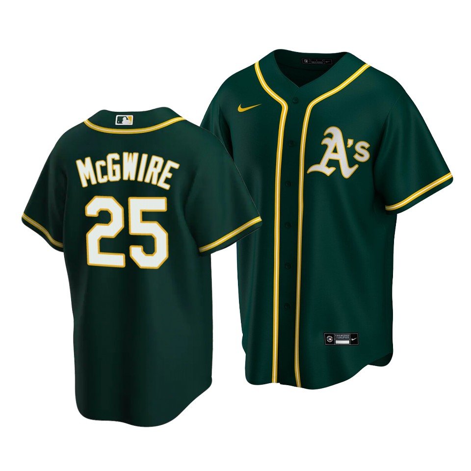 Men's Mark McGwire OAK jersey green