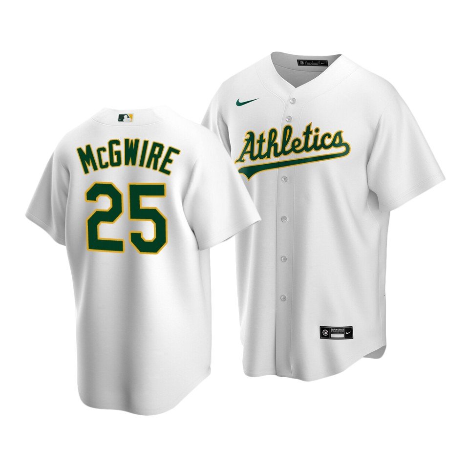 Men's Mark McGwire OAK jersey white