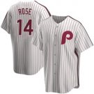 Men's Pete Rose PHI cooperstown Jersey pinstripe