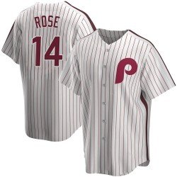 Men's Pete Rose PHI cooperstown Jersey pinstripe
