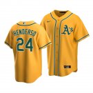Men's / Youth  Rickey Henderson OAK jersey gold