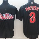 Men's Bryce Harper PHI Blue Player Jersey Stitched
