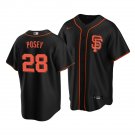 Men's / Youth Giants Buster Posey #28 Replica Alternate Jersey Black