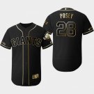 Men SFG #28 Buster Posey Golden Edition Jersey Black