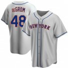 Men /  Youth  NYM#48 Jacob deGrom Gray Road cool base Jersey