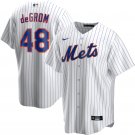Men / Youth  NYM#48 Jacob deGrom White Home cool base Jersey