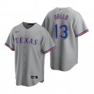 Men Youth TEX #13 Joey Gallo Gray Replica Road Jersey