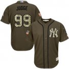 Men's NYY 99 Aaron Judge salute to service Jersey olive camo